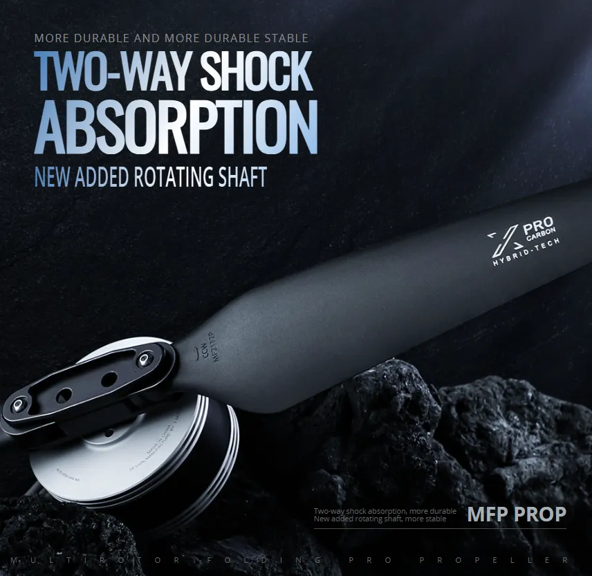 tmotor mf1907p polymer folding propeller two way shock
