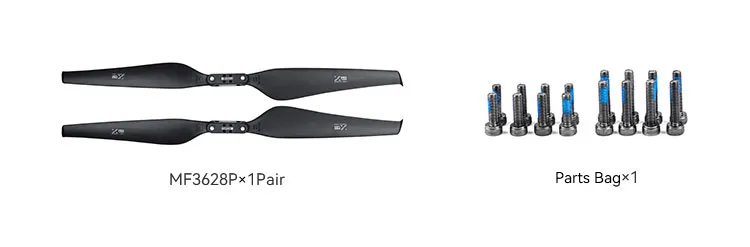 tmotor mf3321p multi rotor folding propeller package