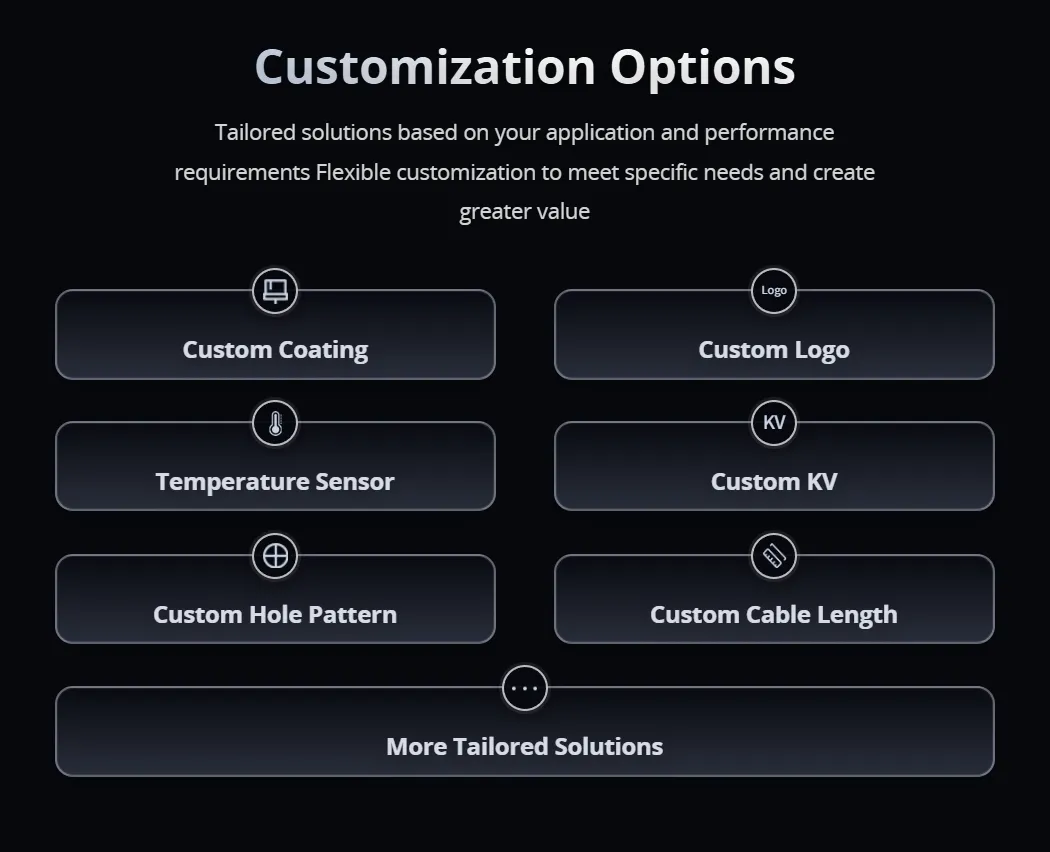 tmotor mn1123 kv53 heavy lift multirotor uav brushless motor customization options