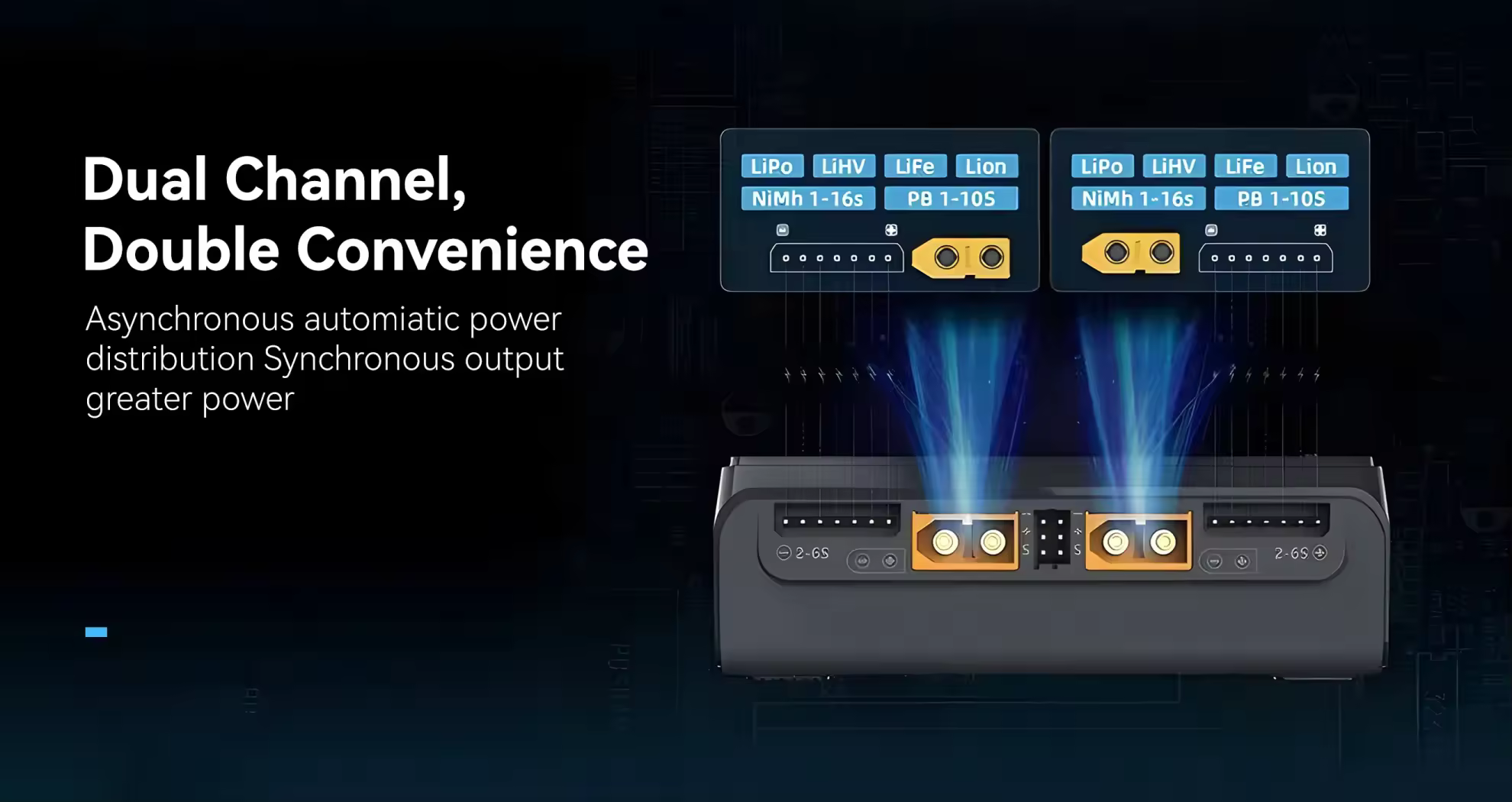 toolkitrc m6d dual channel dc charger lipo batteries convenience
