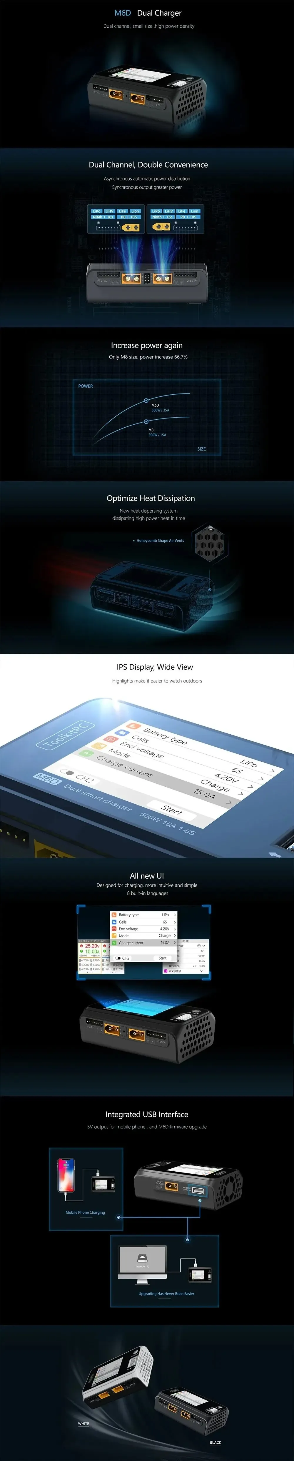 toolkitrc m6d smart charger features