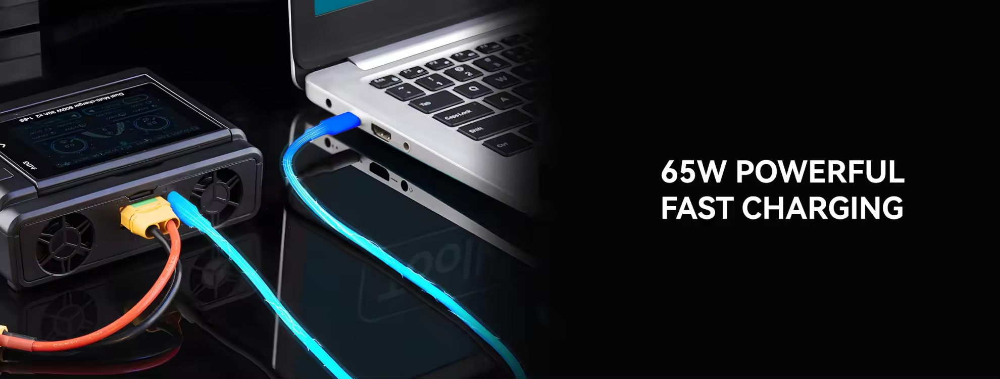 toolkitrc m8d dual channel smart charger 65w fast charging pc