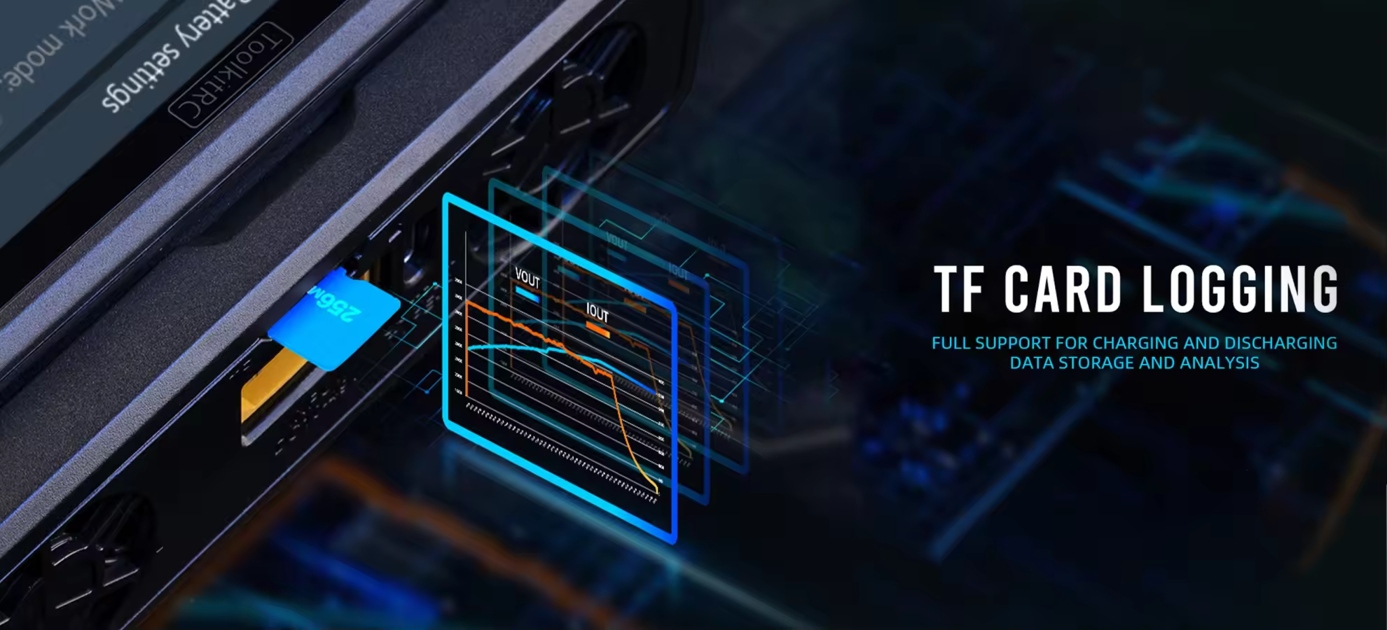 toolkitrc m8d dual channel smart charger tf card logging pc