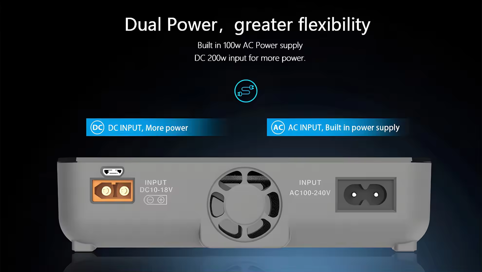 toolkitrc q4ac 1 4s 100w smart charger dual power greater flexibility
