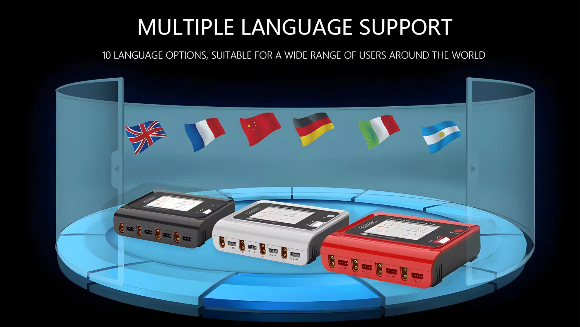 toolkitrc q4ac 1 4s 100w smart charger multiple language support