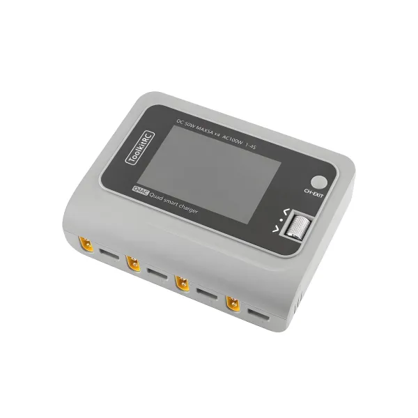 toolkitrc q4ac 1 4s smart charger 100w xt60 with screen