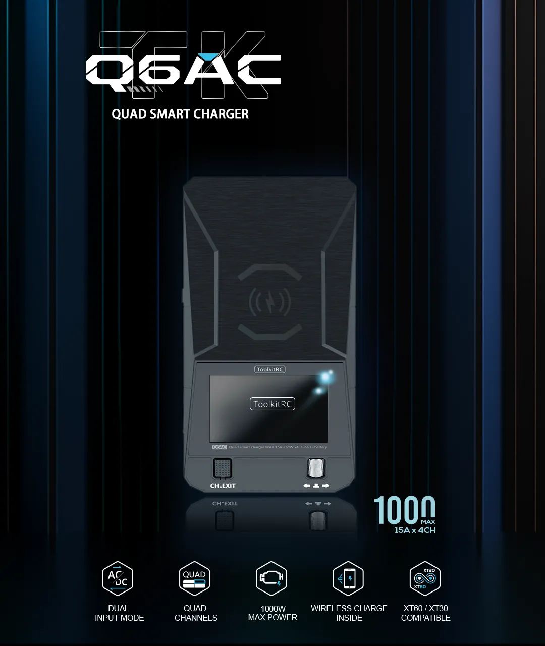 toolkitrc q6ac charger features