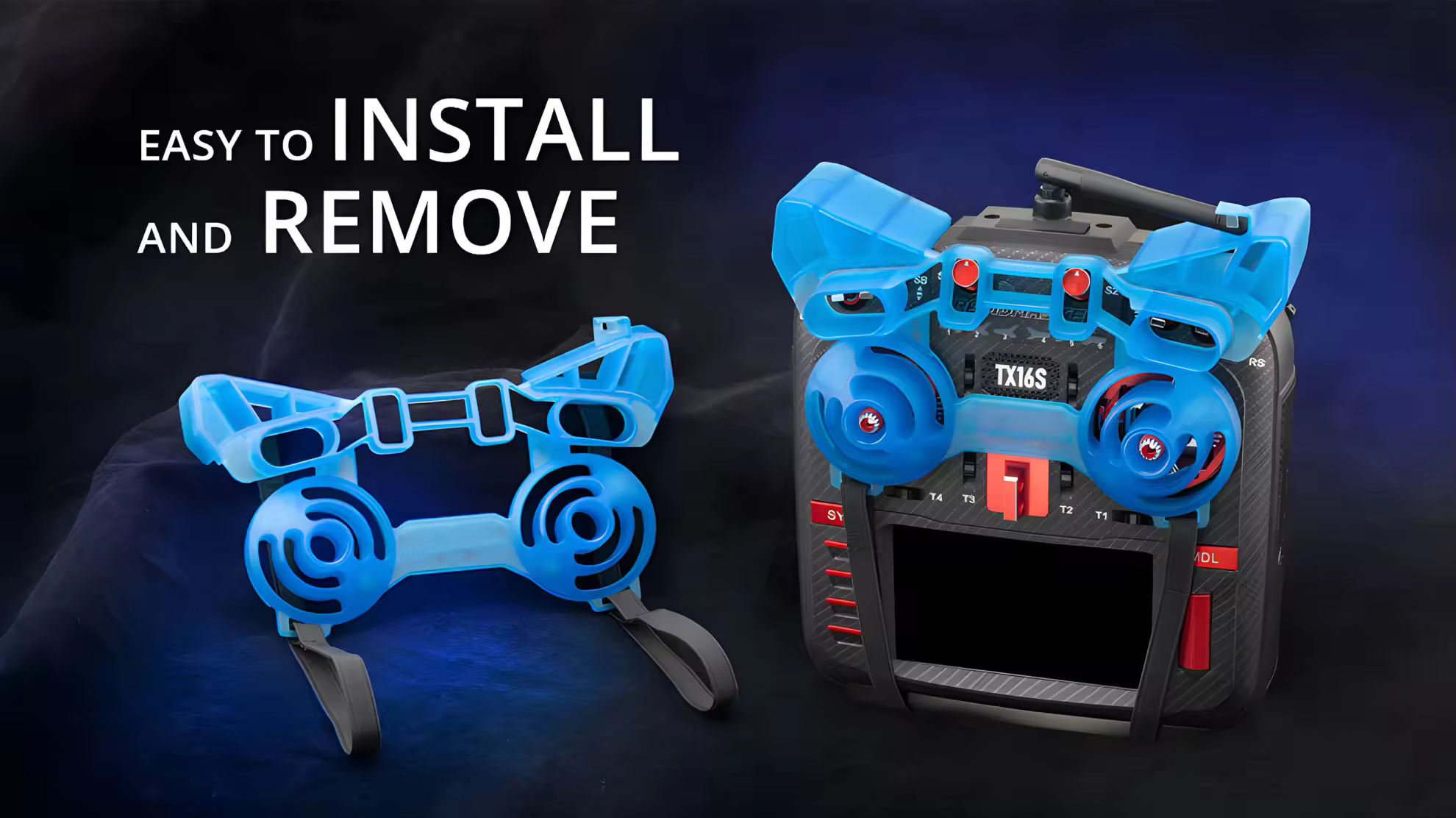 tx16s mkii protective gimbal cover remove