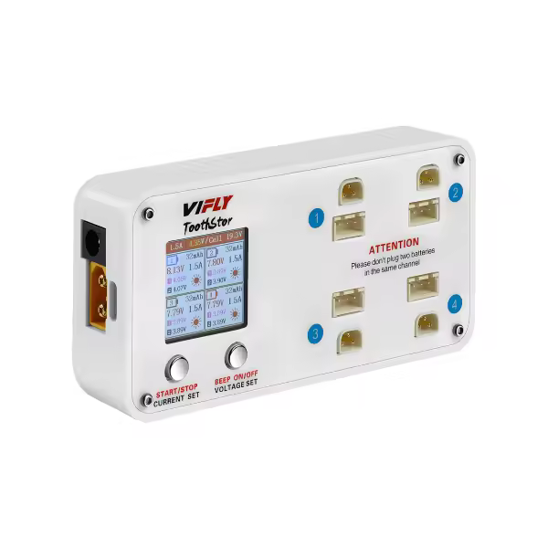 vifly toothstor 4 port 2s lipo balance charger with storage mode 2