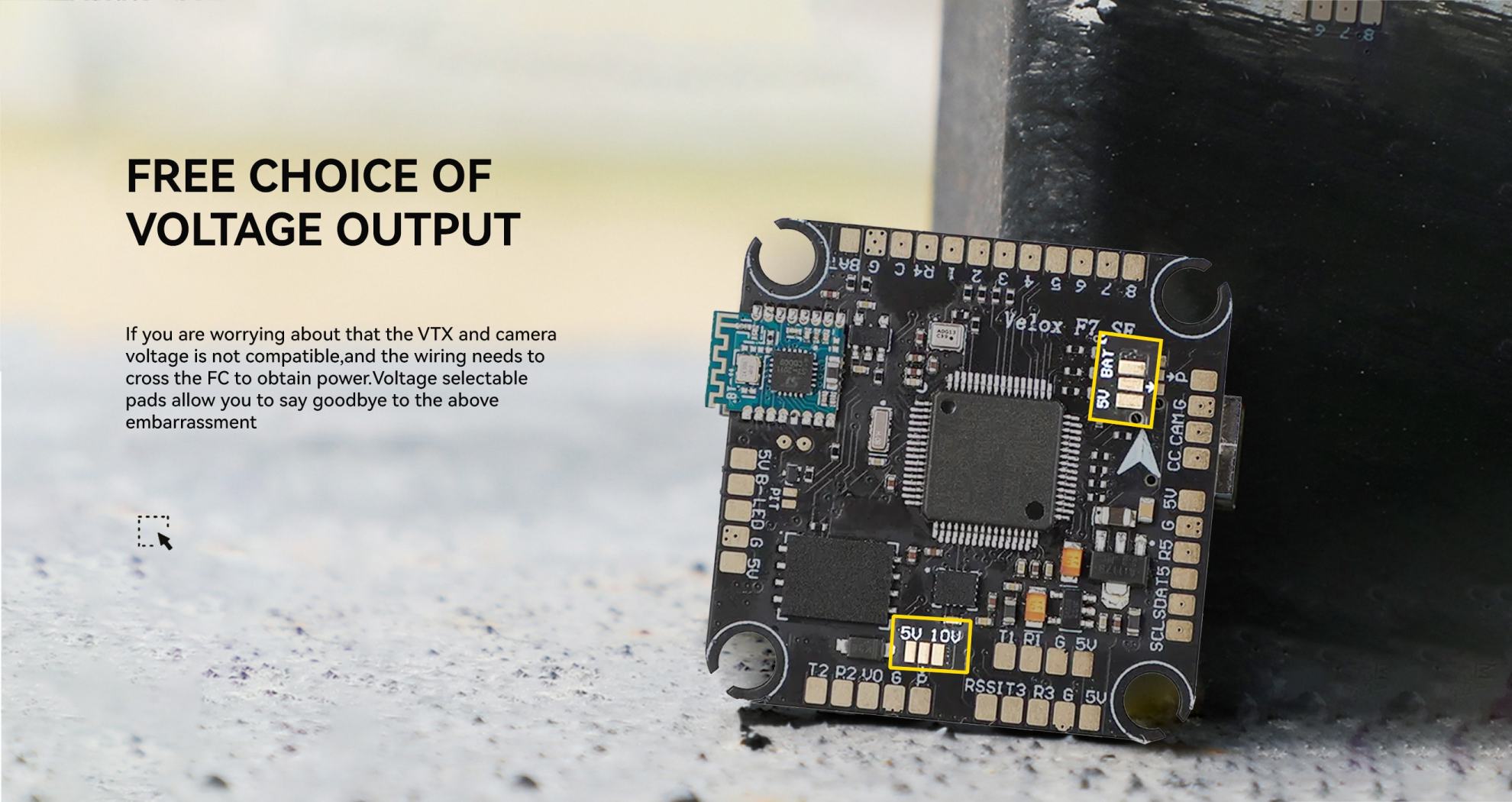 voltage selectable pads pc