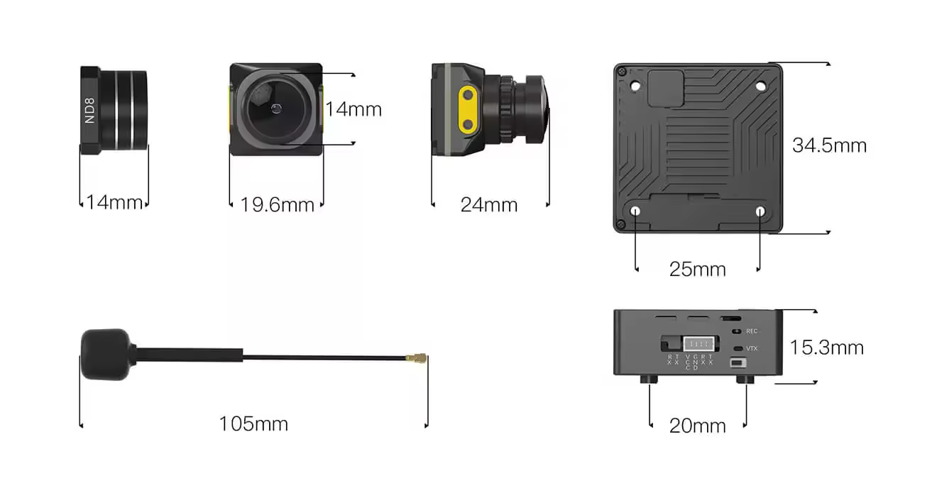 walksnail moonlight kit 4K fpv system nd8 filter
