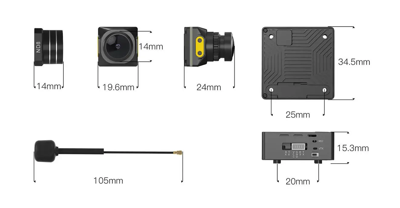 walksnail moonlight kit 4K fpv system nd8 filter